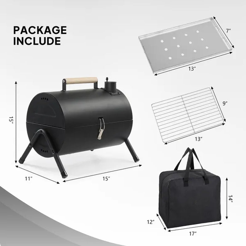 Portable Charcoal Grill, Double-Sided Tabletop BBQ with Carry Bag – image 6