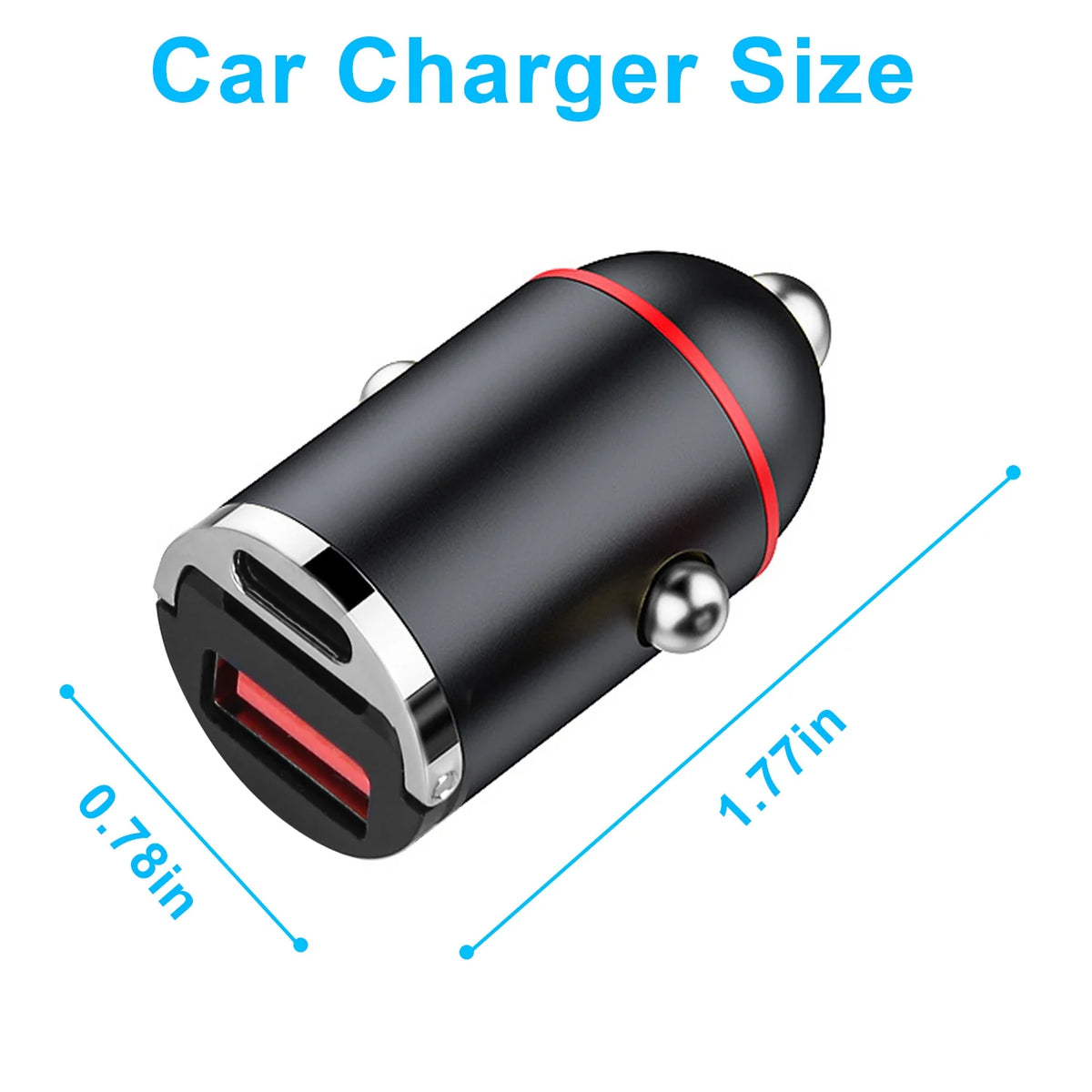 Car Charger 100W USB-C and USB Fast Charging, 2 Pack – image 6