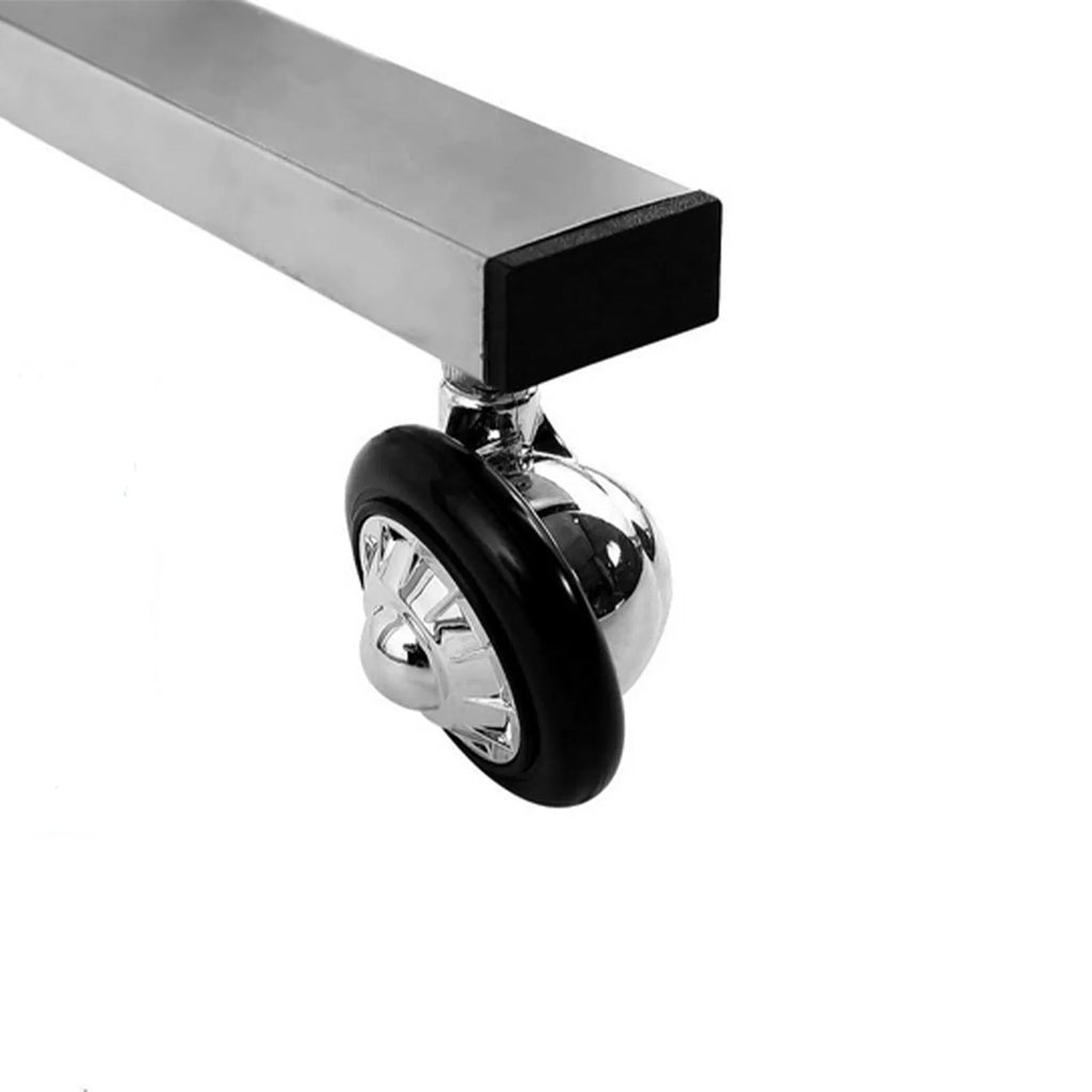 2 Tier Stainless Steel Salon Spa Rolling Cart with Folding Trays – image 4
