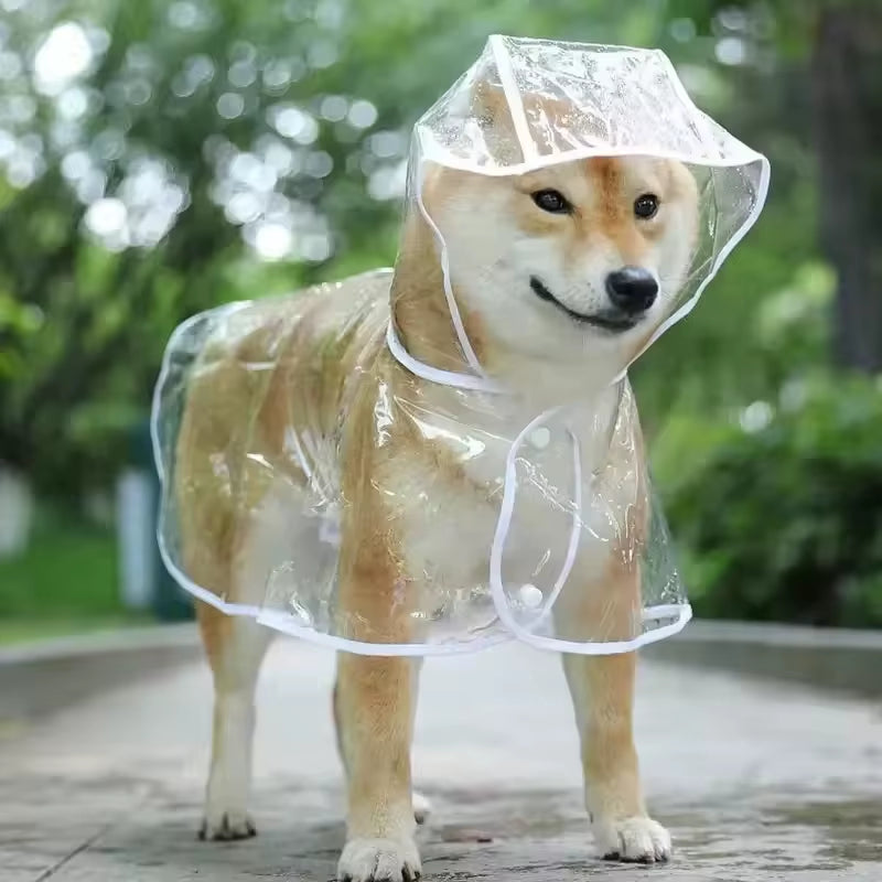 Clear Dog Raincoat - Hooded Waterproof PVC Rain Poncho for Dogs – image 5