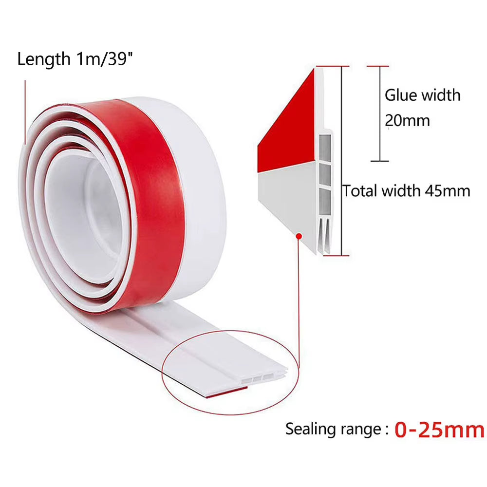 Door Draft Stopper – 39 in Under Door Seal Weather Stripping – image 3