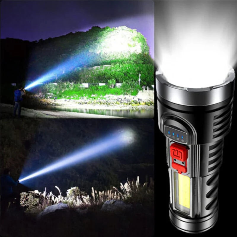 LED Work Light – Rechargeable Flashlight with COB Side Light – image 5
