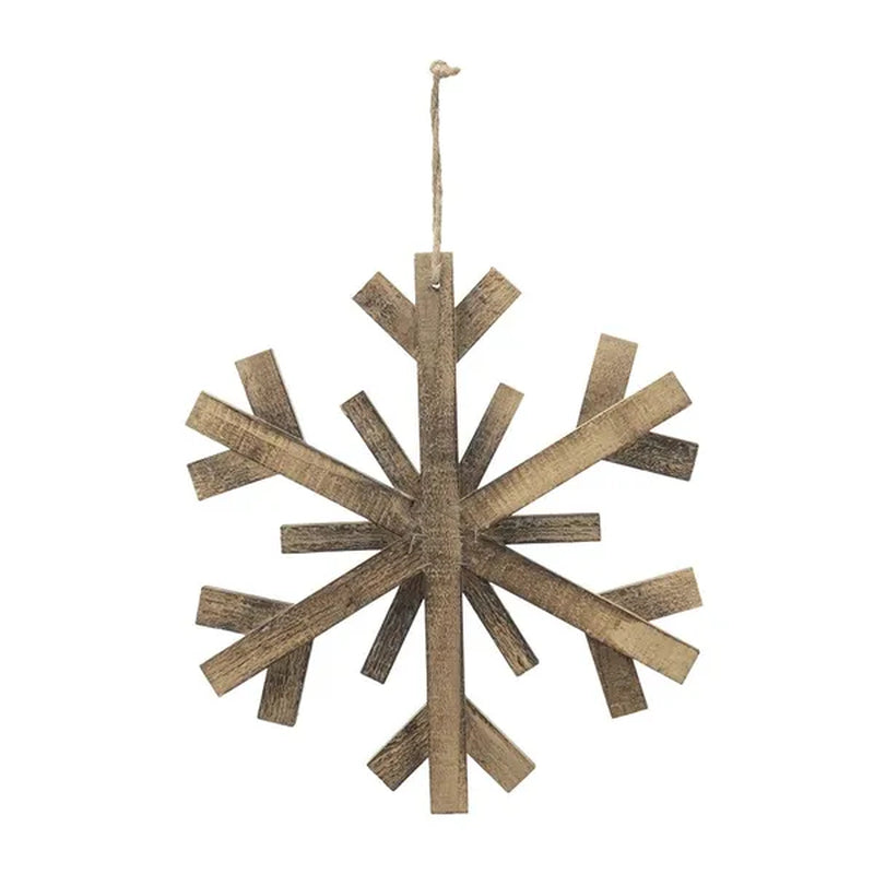 Large Wood Snowflake Ornaments 17.7 In Set of 2 – image 13
