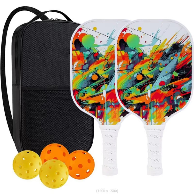 Pickleball Paddles Set with 4 Balls, Covers and Carry Bag – image 9