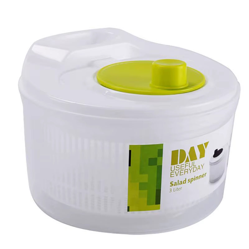 Salad Spinner - Double Layer Lettuce Dryer with Drain Port