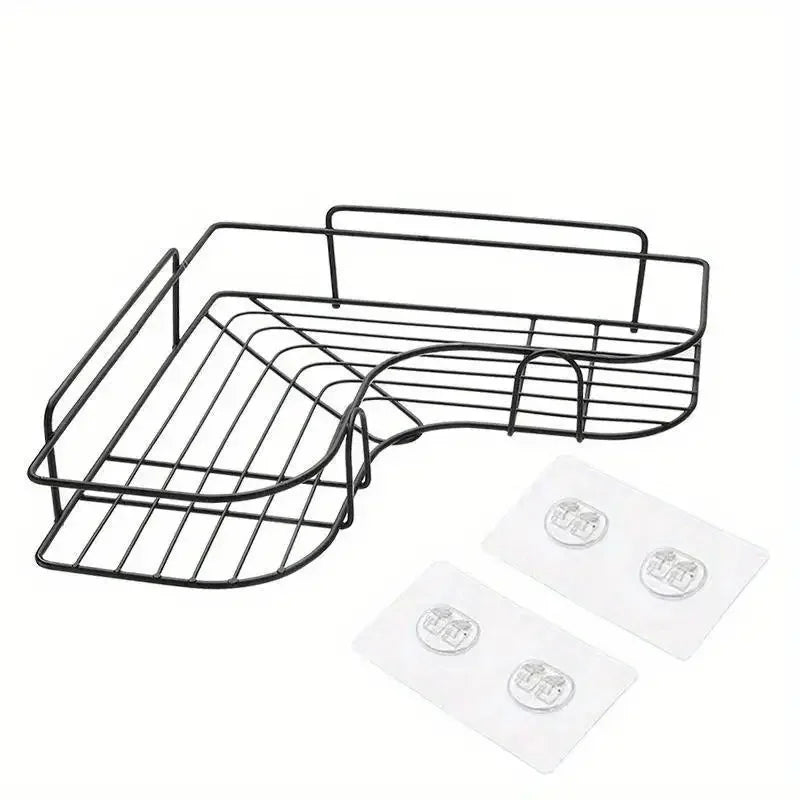 Corner Shower Caddy – Stainless Steel No-Drill Bathroom Shelf