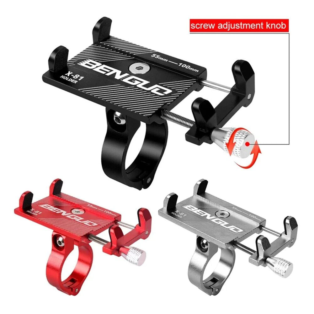 Bike Phone Mount, Aluminum Handlebar Holder for 3.5–6.8 in Phones – image 2