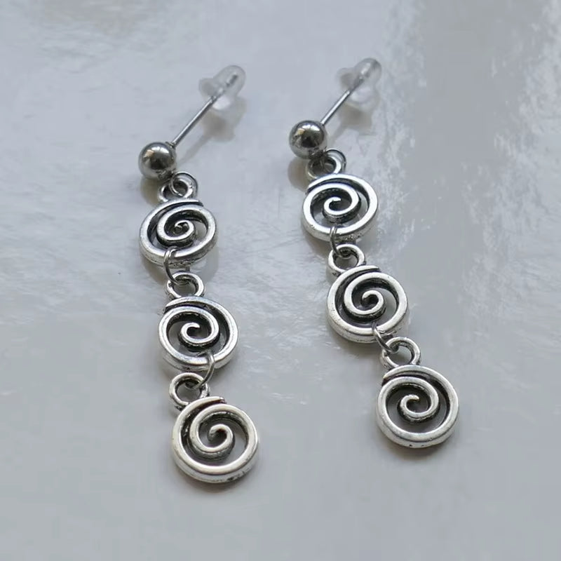 Spiral Swirl Earrings - Minimalist Gift for Her – image 4