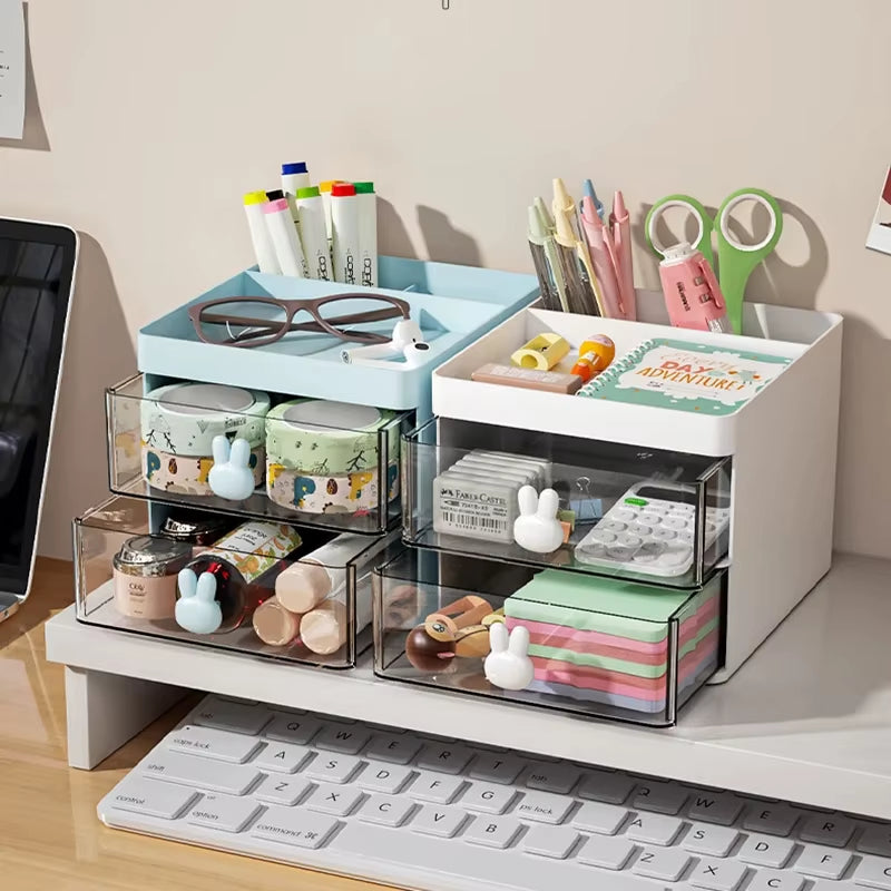Desk Organizer with Drawer for Pens and Office Supplies – image 2