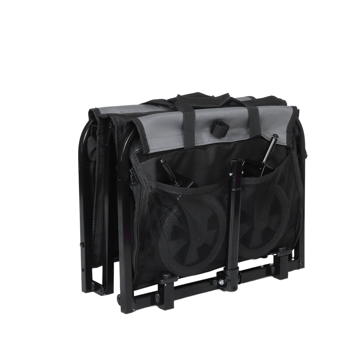 Collapsible Wagon with Wheels, 3-in-1 Folding Utility Cart, 220 lb – image 13