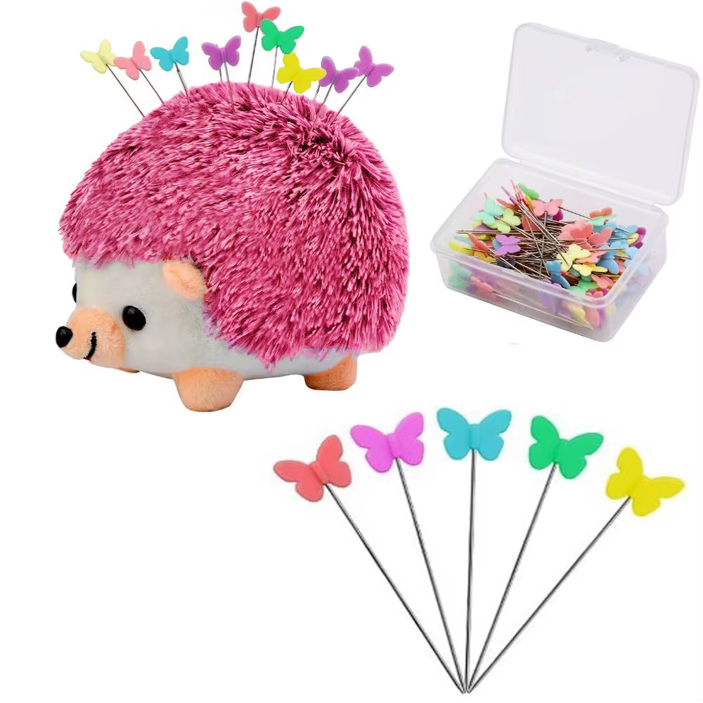Hedgehog Pin Cushion - Sewing Kit with 100 Quilting Pins – image 8