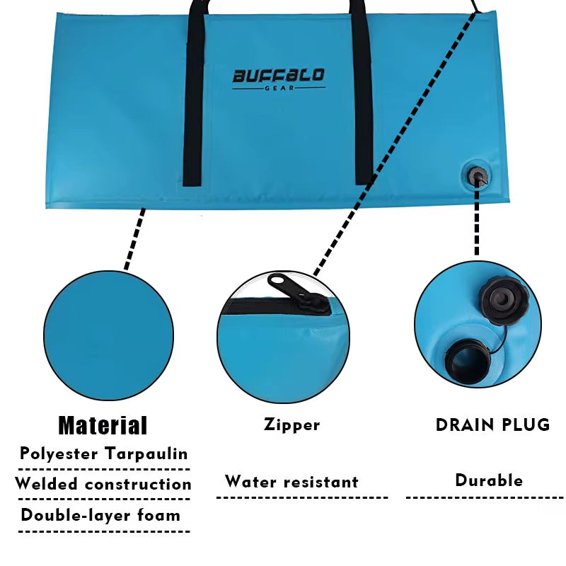 40 x 17 in Insulated Fish Cooler Bag, Leakproof Kill Bag with Drain – image 4