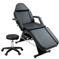 Tattoo and Facial Chair with Hydraulic Stool, 3-Section Salon Bed – image 1