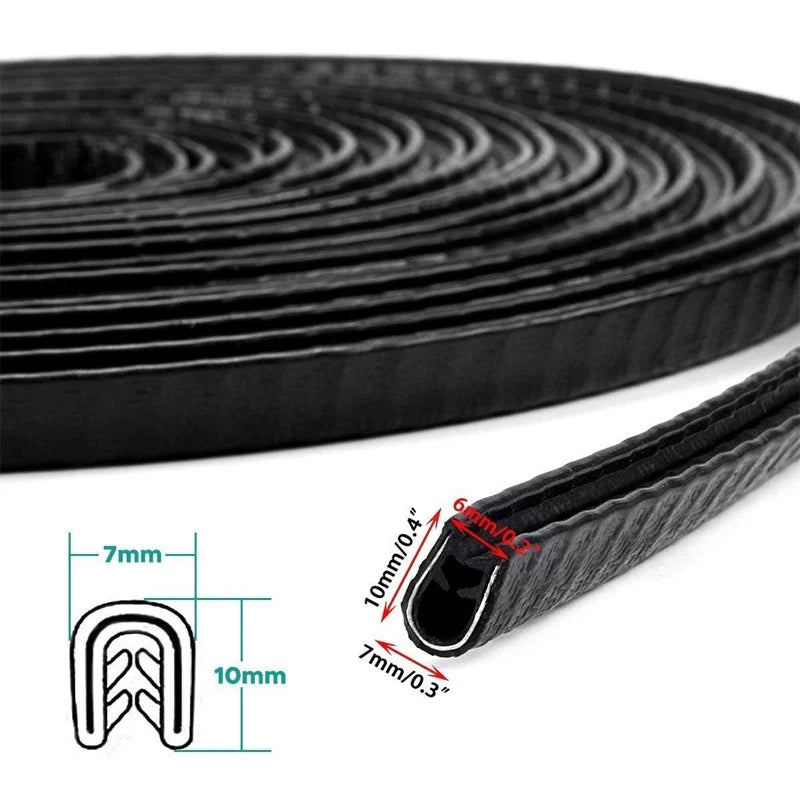 Car Door Edge Guard – U-Shaped Rubber Protector Strip – image 8