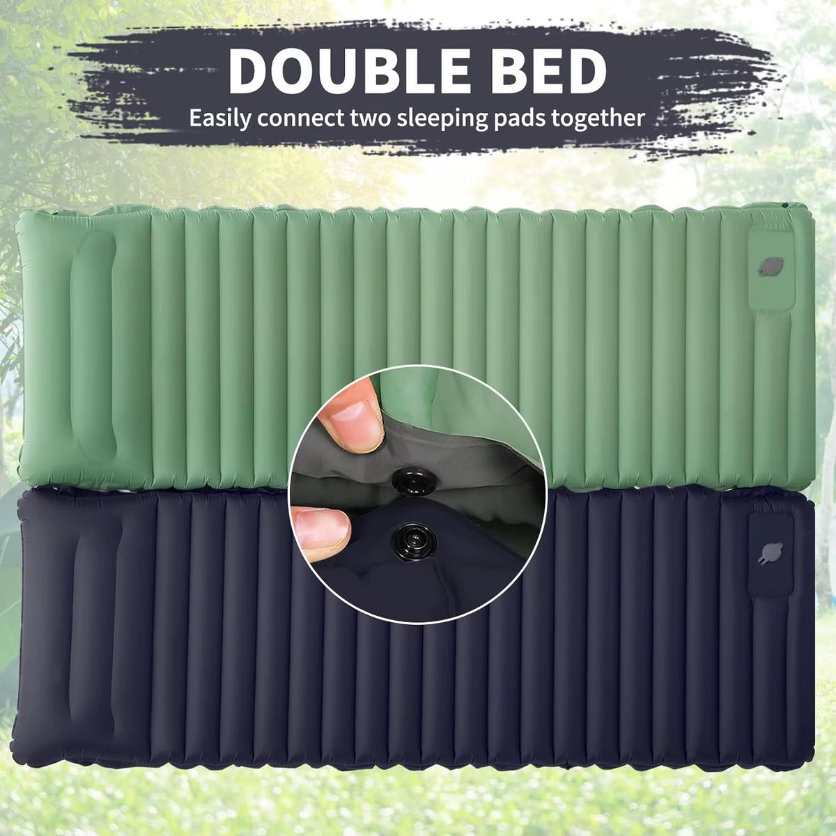 4 Inch Thick Camping Sleeping Pad With Built-In Pump – image 5
