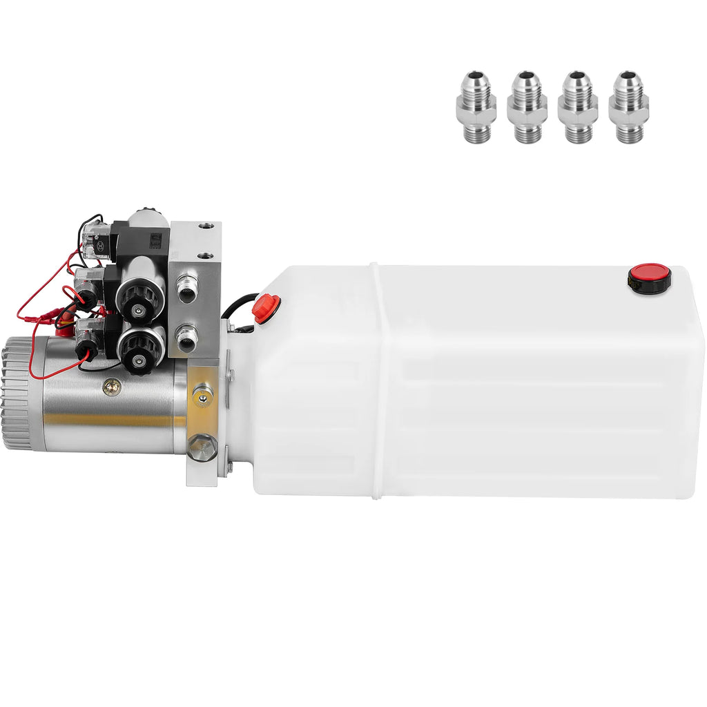 Dump Trailer Hydraulic Pump 12V – Double Acting Power Unit, 8 Qt – image 11