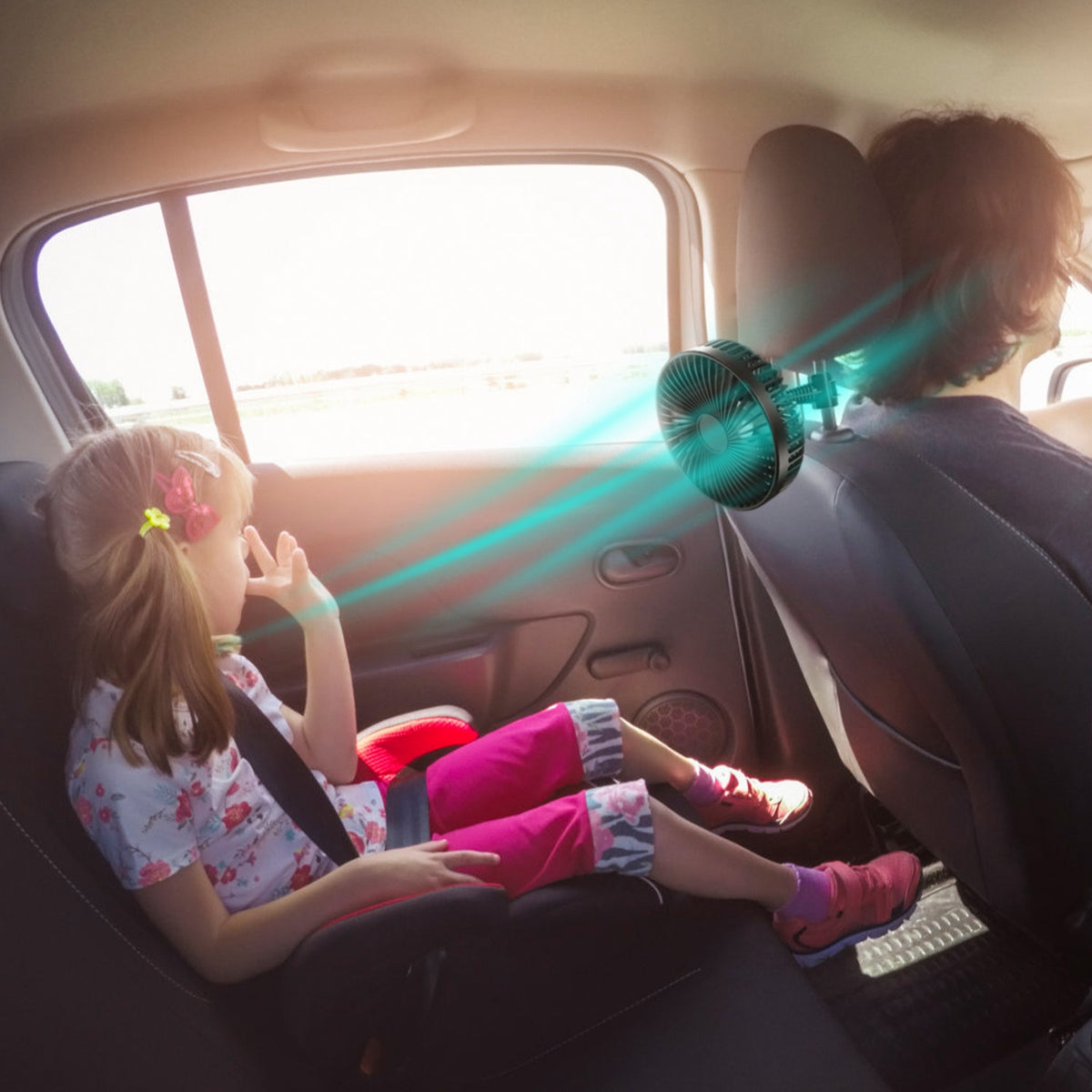 Car Fan – USB Backseat Clip Fan with 3 Speeds – image 8