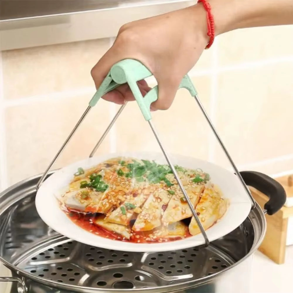 Anti-Scald Plate Clamp - Hot Bowl Gripper Kitchen Tool