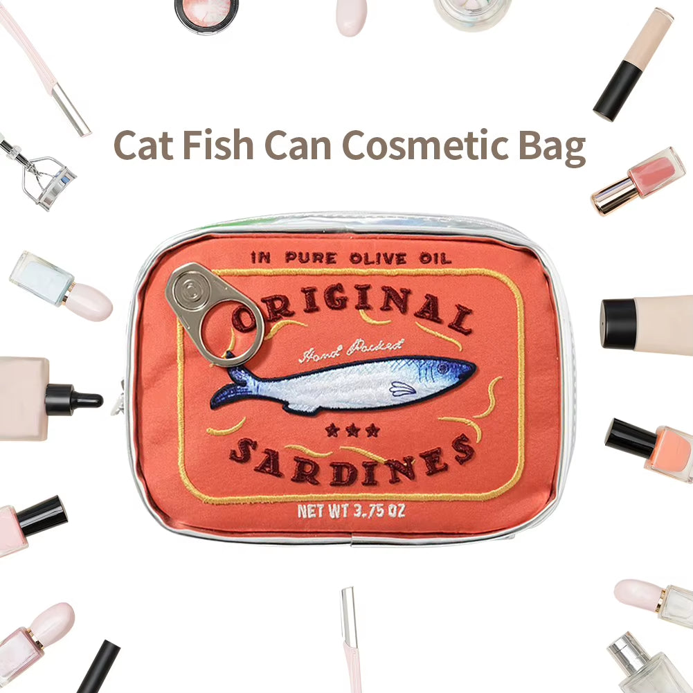 Sardine Can Cosmetic Bag - Fun Travel Toiletry Pouch – image 4