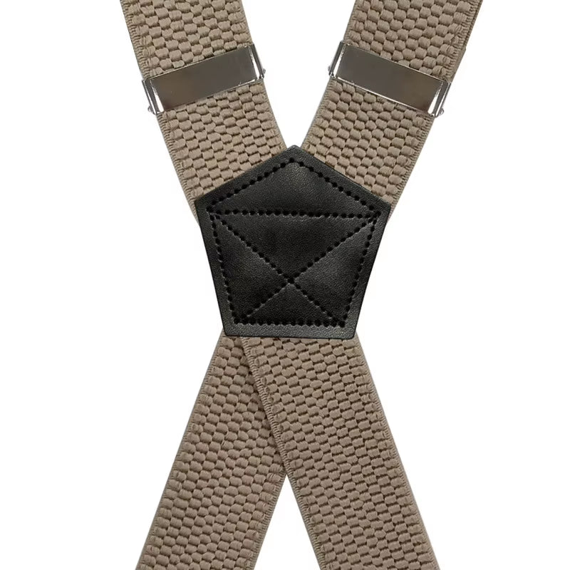 Work Suspenders for Men, X-Back with 4 Metal Clips, Adjustable – image 4