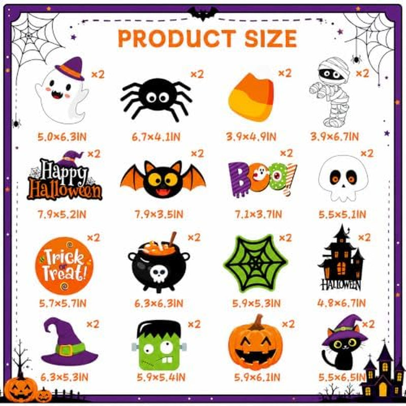 Halloween Hanging Swirls – 32 Pc Ghost and Pumpkin Ceiling Decorations – image 6