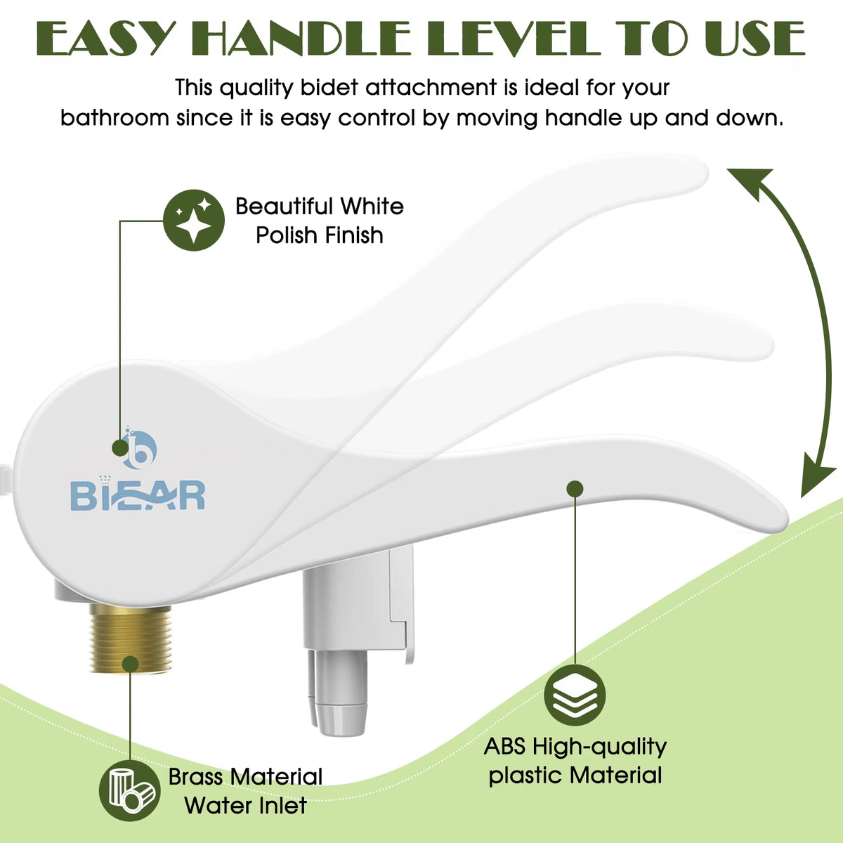 Bidet Attachment Ultra-Slim Non-Electric, Dual Retractable Nozzles – image 4