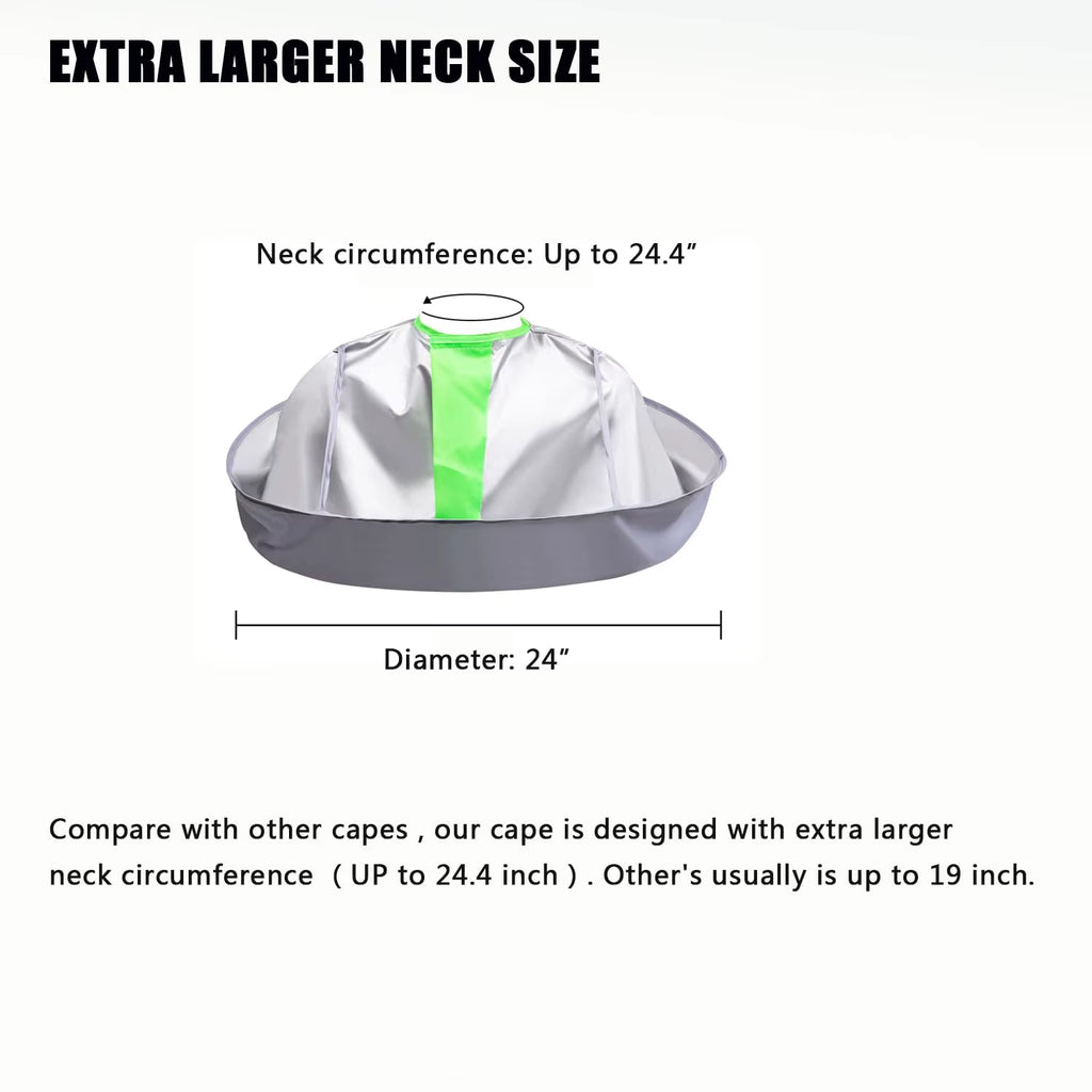 Foldable Umbrella Hair Cutting Cape for Home and Salon Haircuts – image 5
