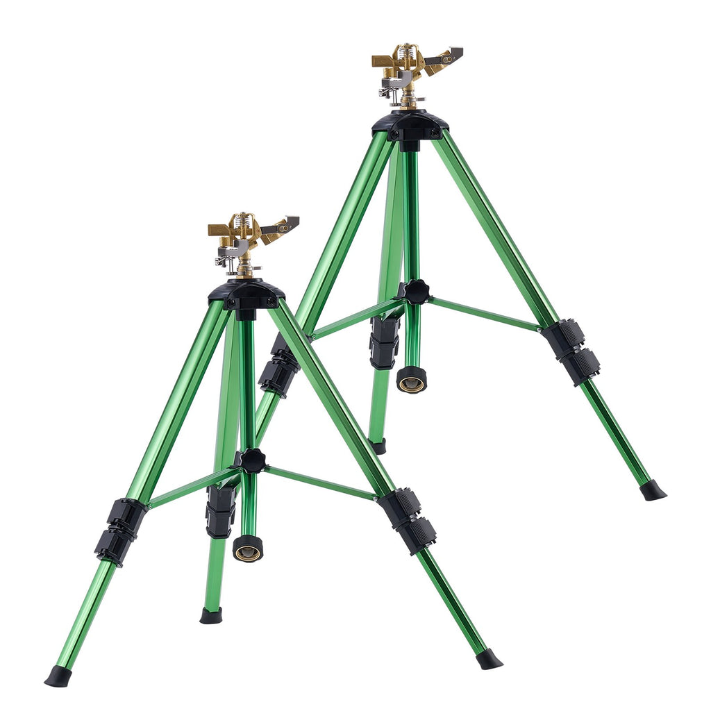Tripod Impact Sprinkler 2 Pack with Brass Head, 360 Degree Coverage – image 2