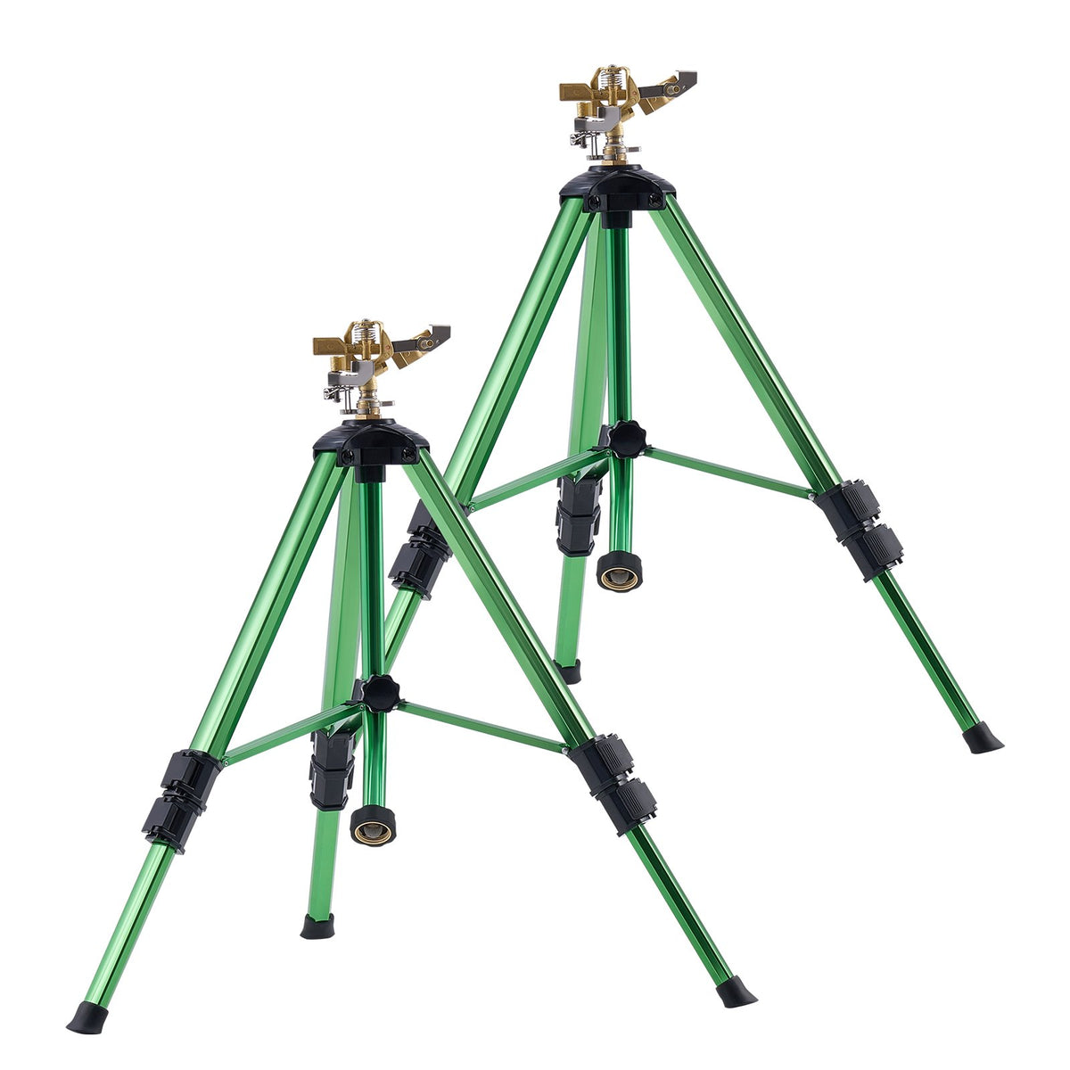 Tripod Impact Sprinkler 2 Pack with Brass Head, 360 Degree Coverage – image 2