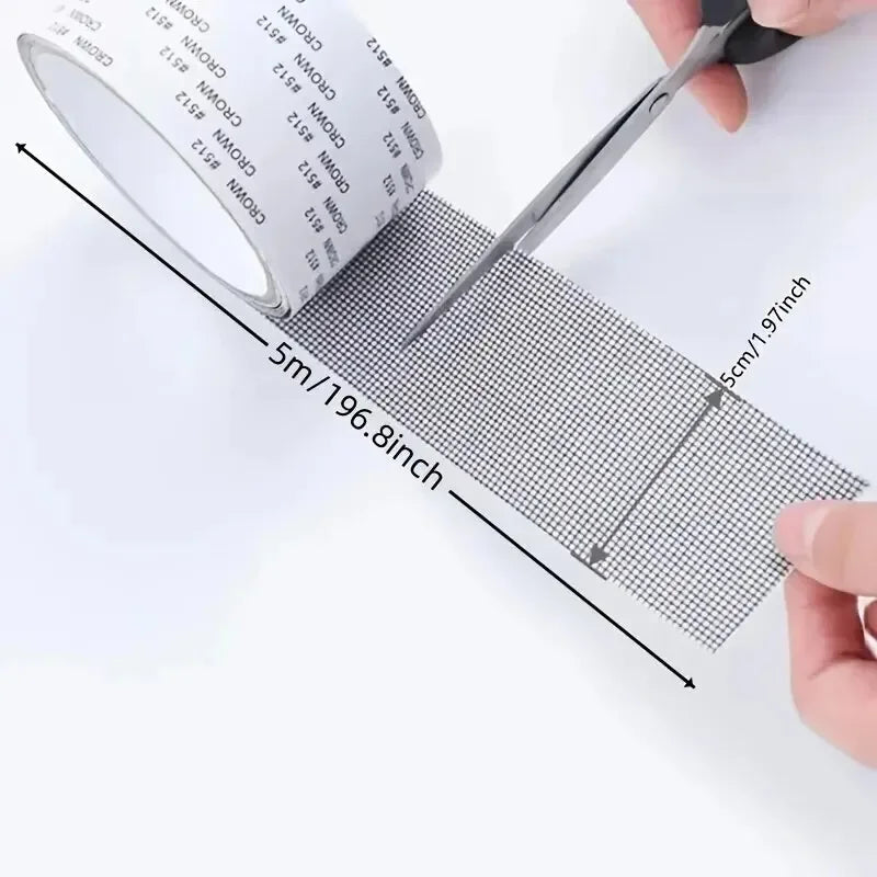 Window Screen Repair Tape - Self-Adhesive Fiberglass Mesh Patch – image 6