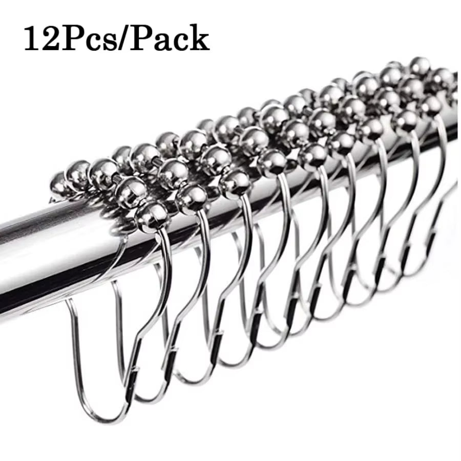 12-Pack Rust-Proof Shower Curtain Hooks – image 7