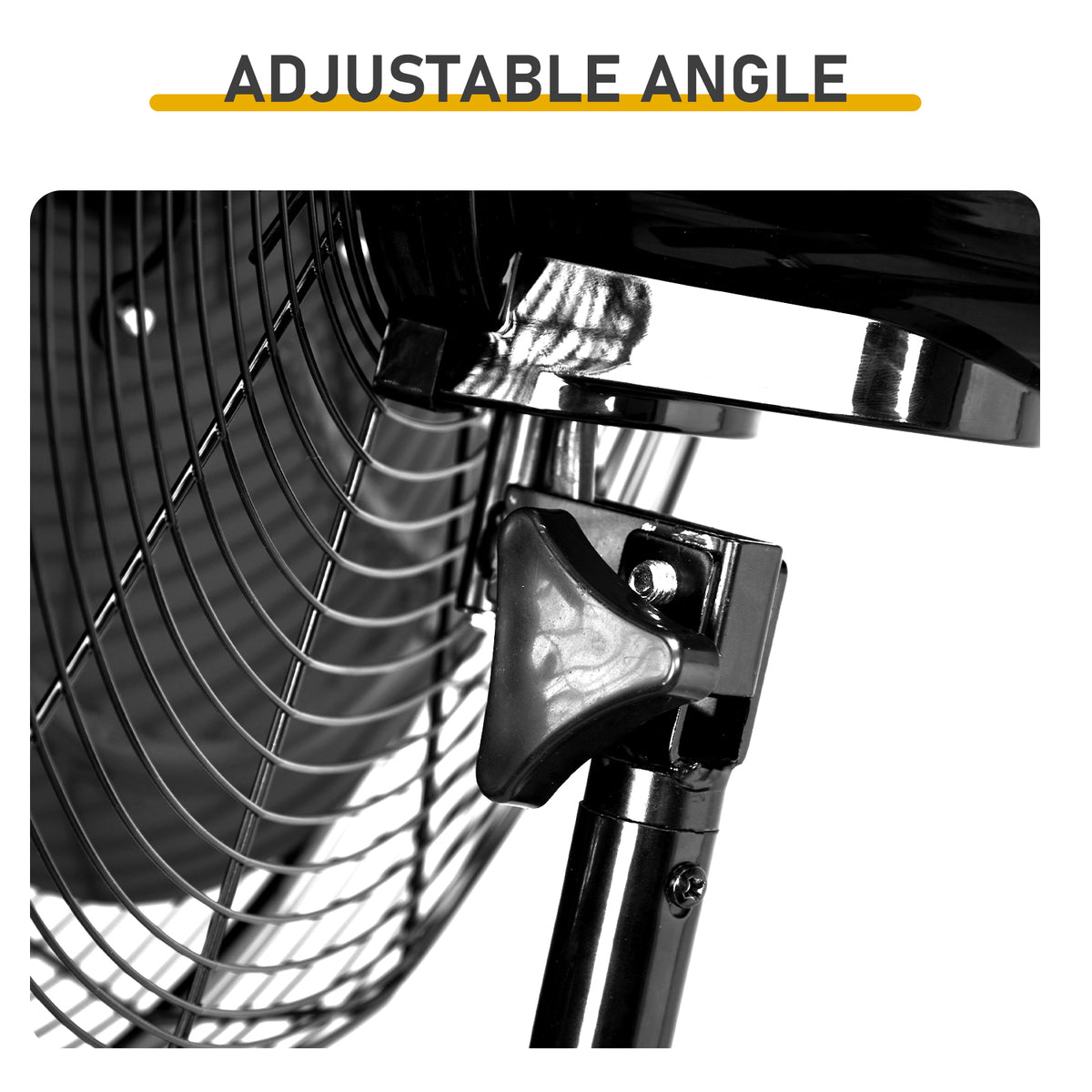 18 Inch Oscillating Wall Mount Fan, 3 Speed Metal Shop Fan, 110V – image 8