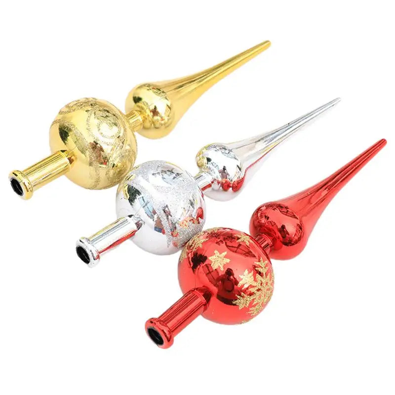 Christmas Tree Topper Finial - Metallic Tree Top Decoration – image 4