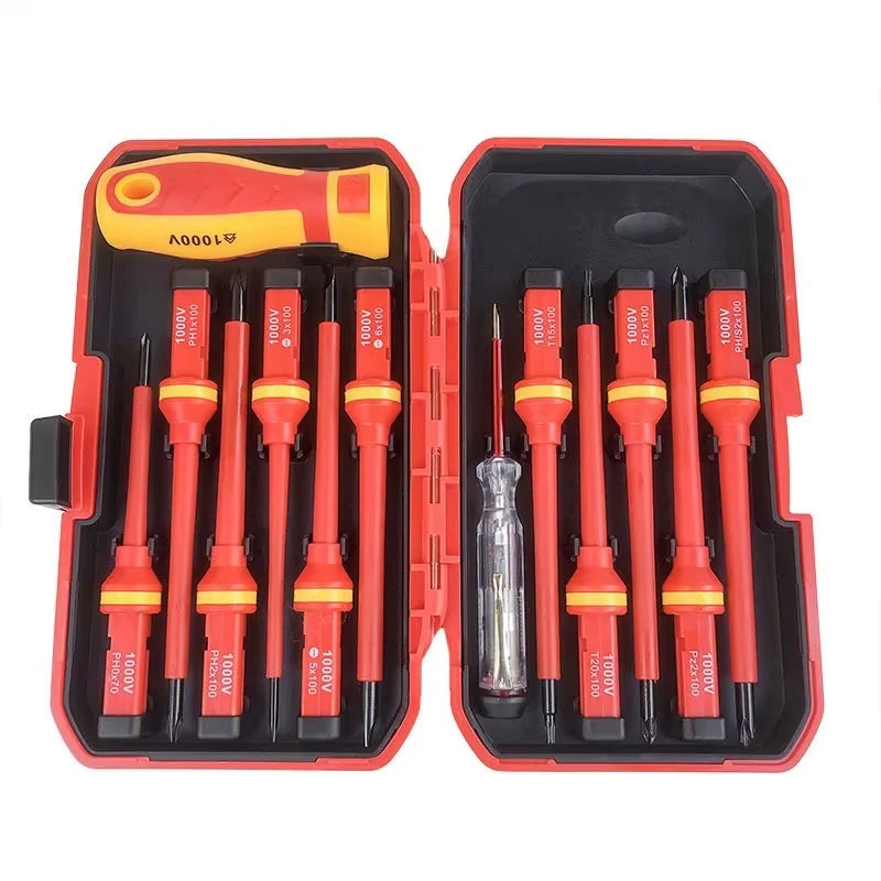 1000V Insulated Screwdriver Set, Magnetic Interchangeable Blades