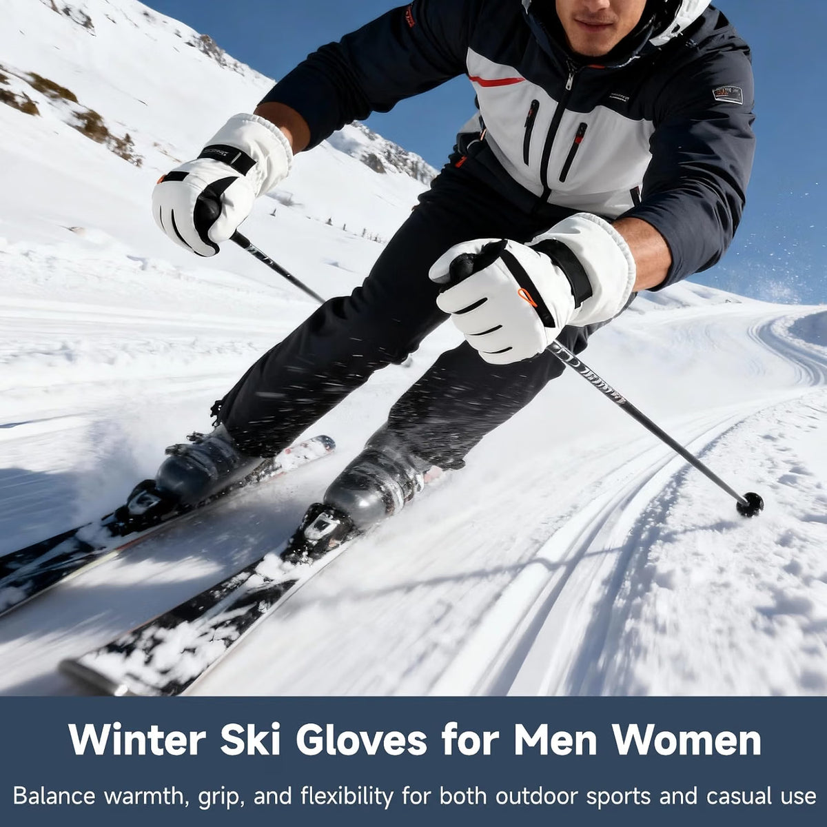 Winter Ski Gloves – Waterproof Touchscreen Fleece-Lined Gloves – image 5
