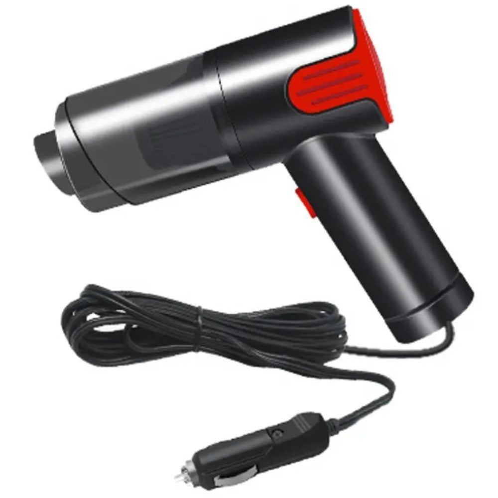 Corded 12V Car Vacuum – Handheld Cleaner with Crevice & Brush Tools