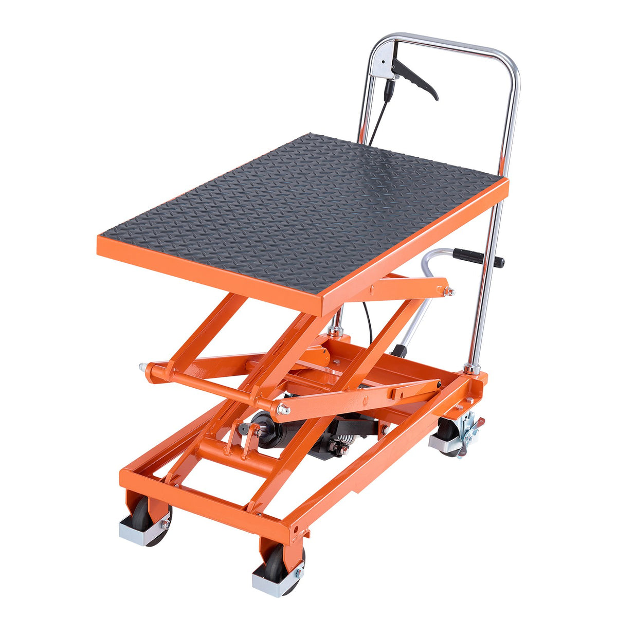 Hydraulic Lift Table Cart 500 lb, Double Scissor 11.8-47.2 in Lift – image 2