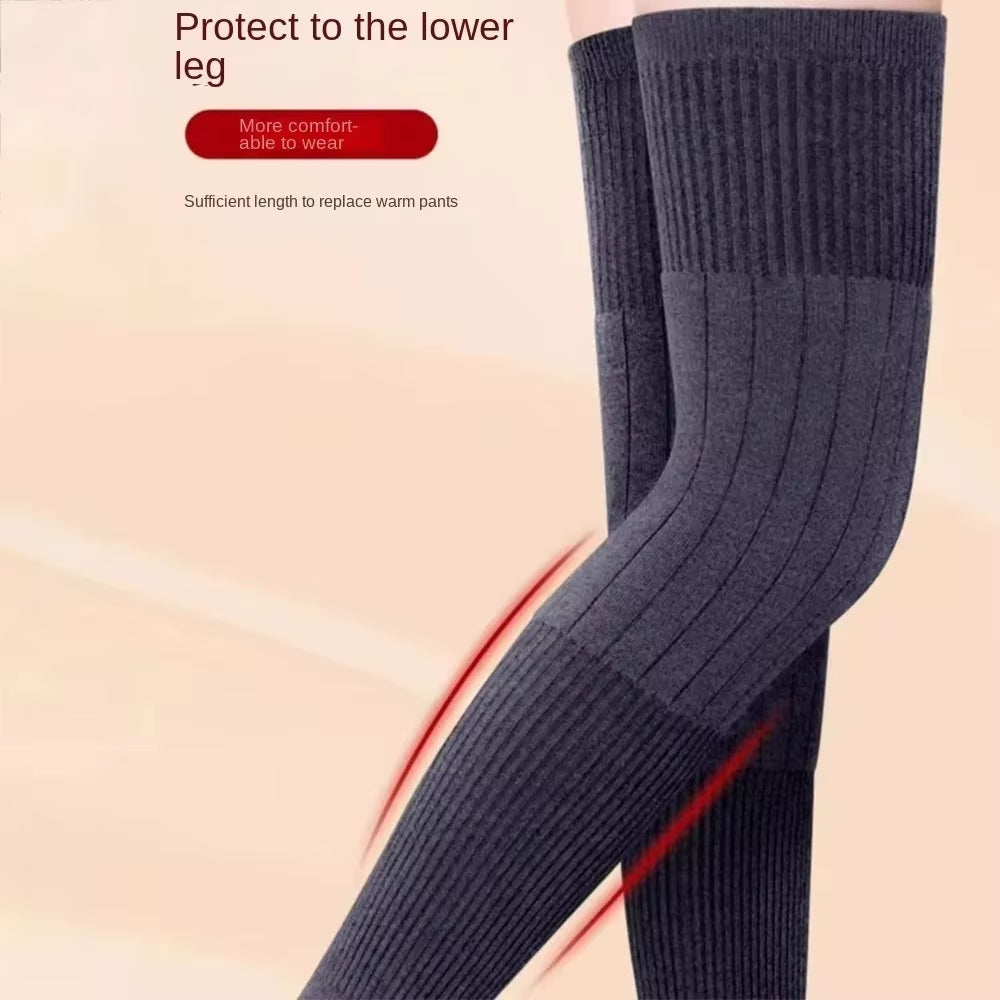 Knee Warmers, Thick Fleece-Lined Thermal Leg Sleeves, 1 Pair – image 4