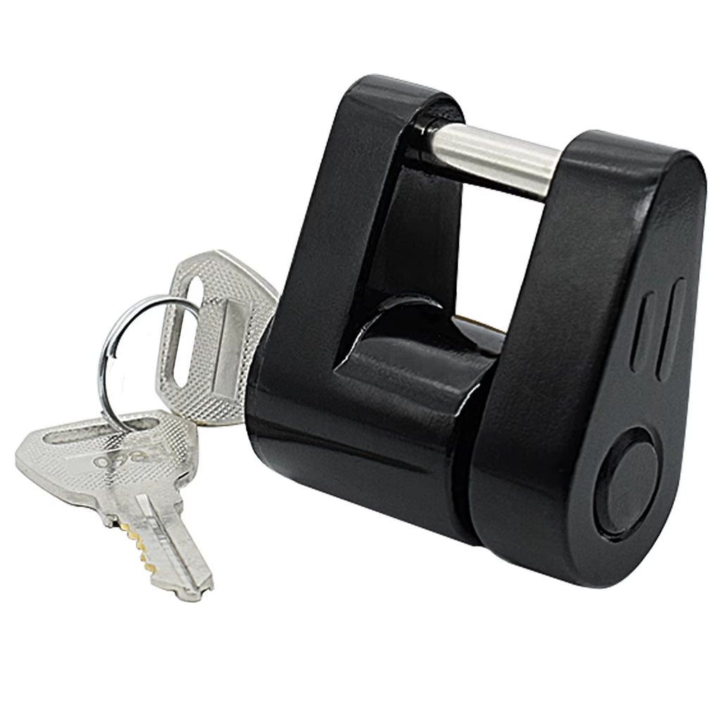 Trailer Coupler Lock, Zinc Alloy Hitch Padlock with 2 Keys – image 2