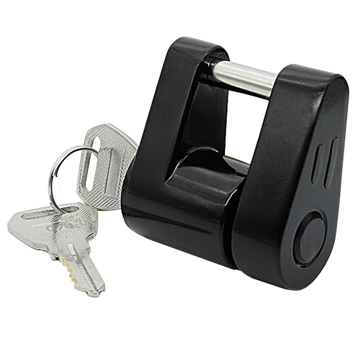 Trailer Coupler Lock, Zinc Alloy Hitch Padlock with 2 Keys – image 2