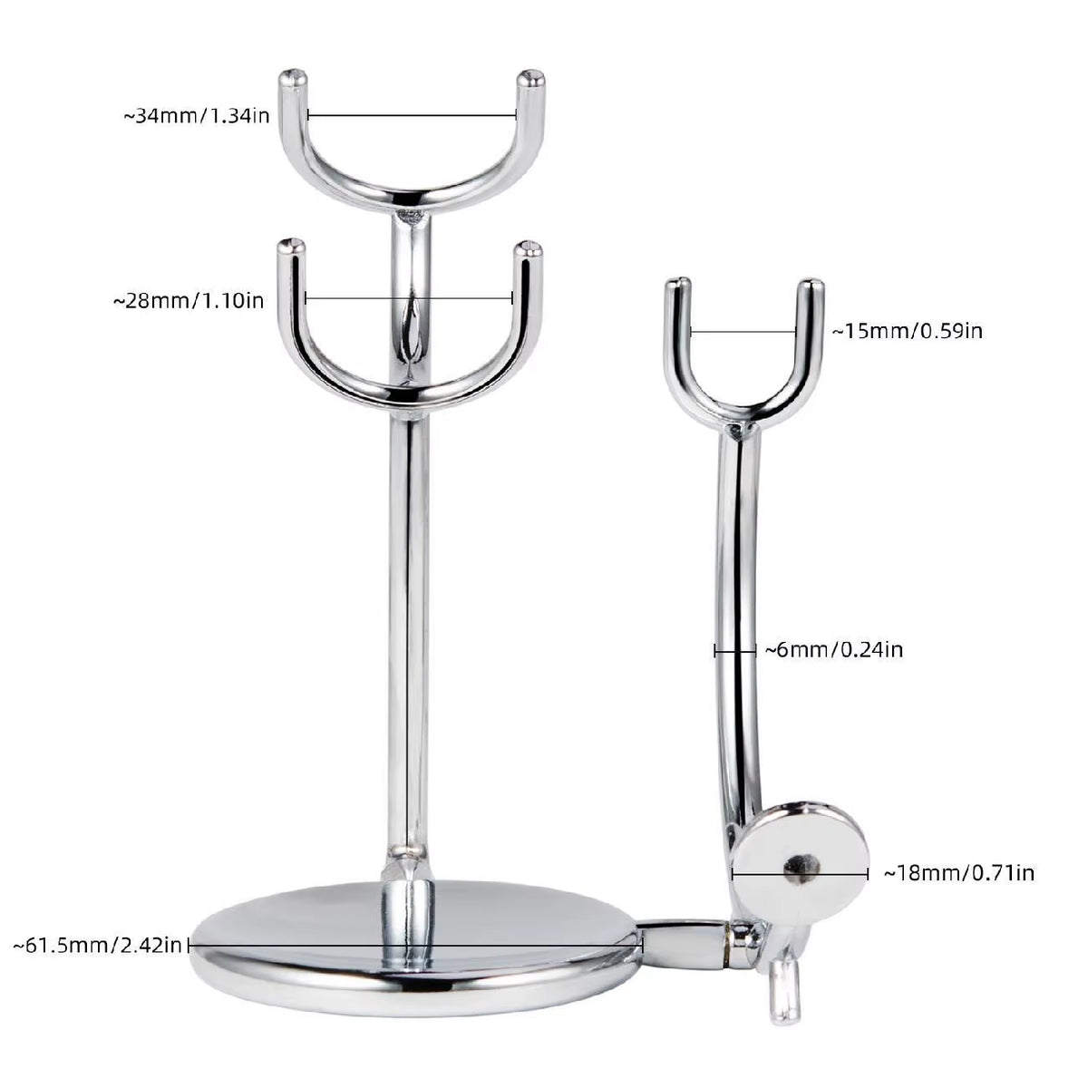 Weighted Shaving Stand and Stainless Soap Bowl Set – image 5