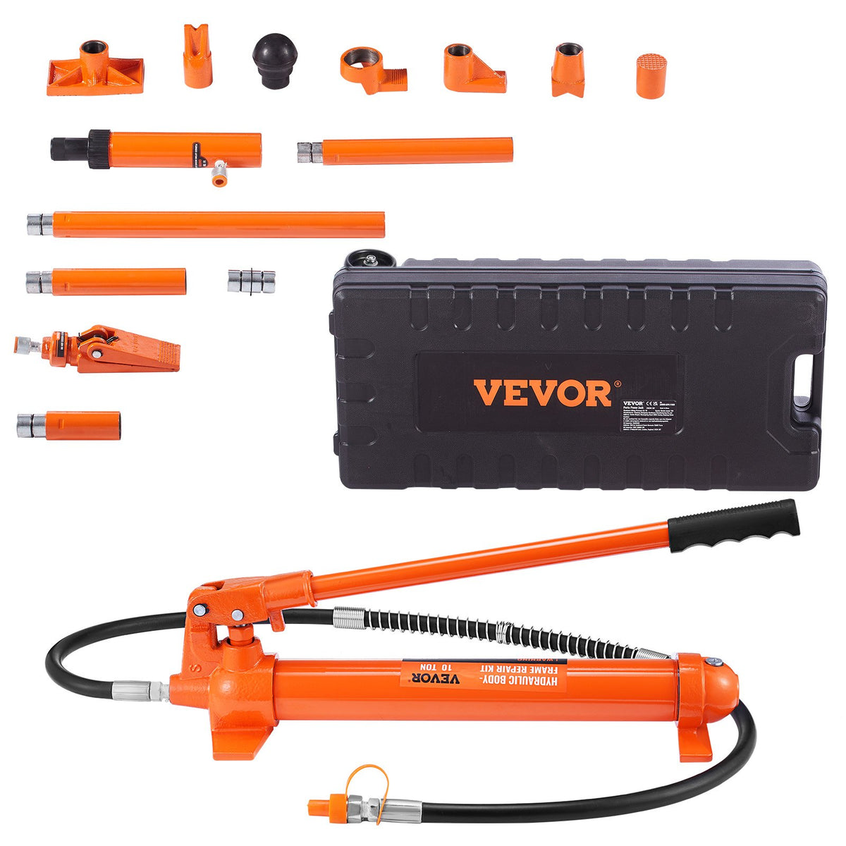 Porta Power Kit 10 Ton Hydraulic Ram, Frame Repair Set with Case