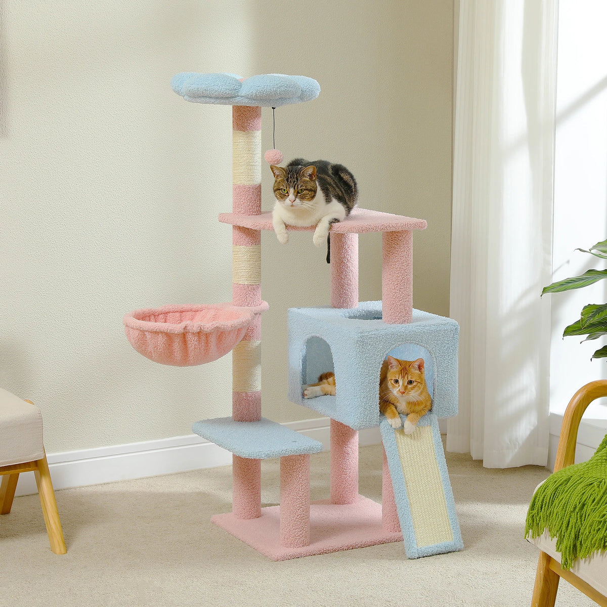 Flower Cat Tree – Multi-Level Cat Tower with Sisal Posts – image 2
