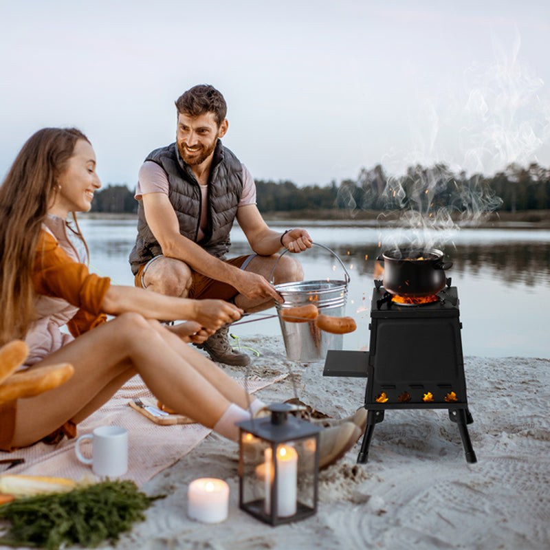 Portable Wood Burning Camping Stove with Carry Bag, 14 x 14 x 18 in – image 11