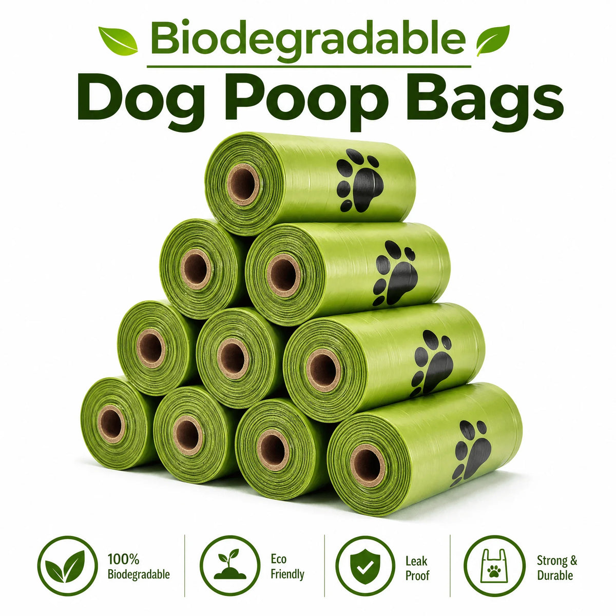 Biodegradable Dog Poop Bags – 10 Rolls, Leak-Proof – image 2