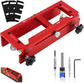 Door Hinge Jig – Aluminum Router Mortise Template Kit, 2.5–5 in