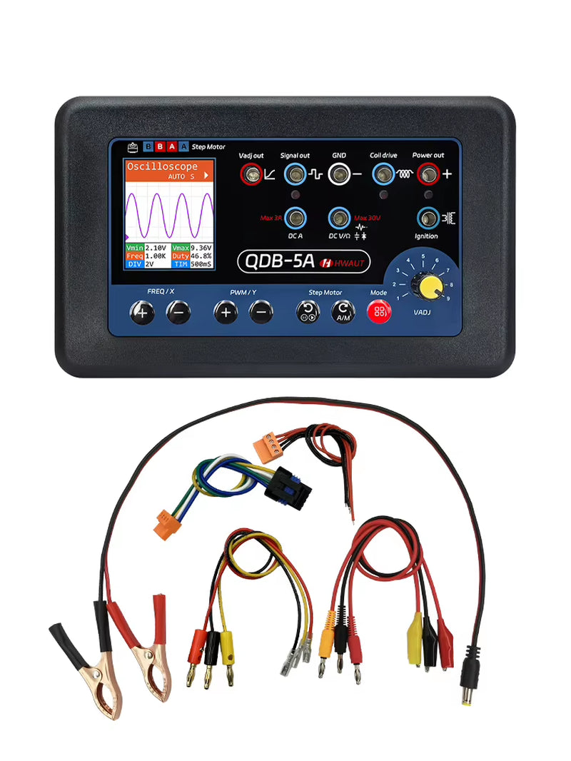 Automotive Actuator Tester with Oscilloscope, PWM Driver & Multimeter – image 1