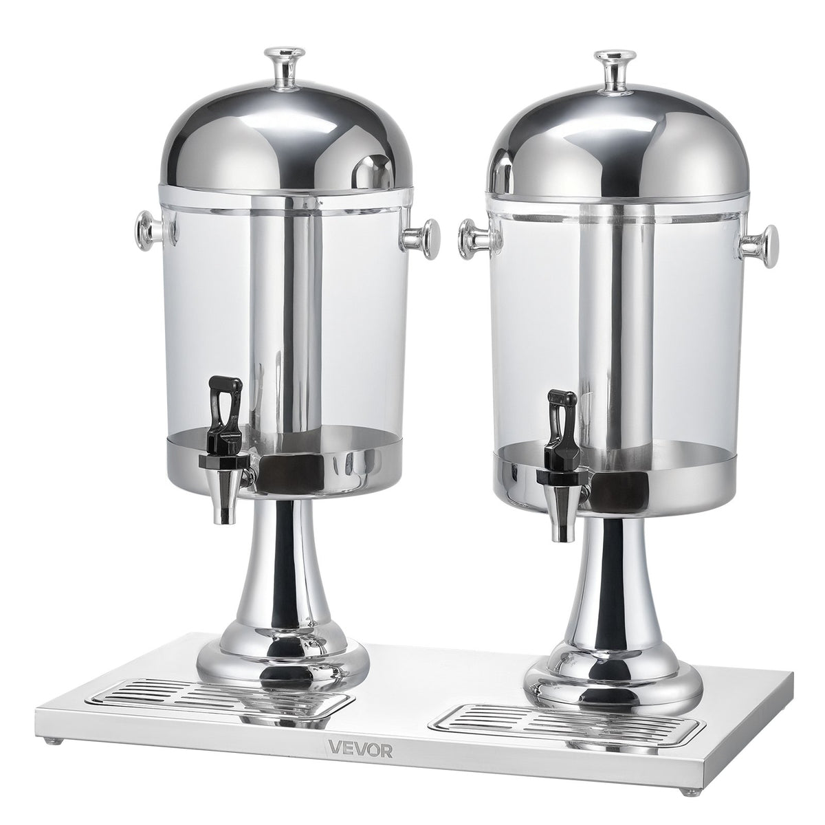 Double Drink Dispenser, 2 x 2.1 Gallon Beverage Dispenser with Drip Tray – image 2