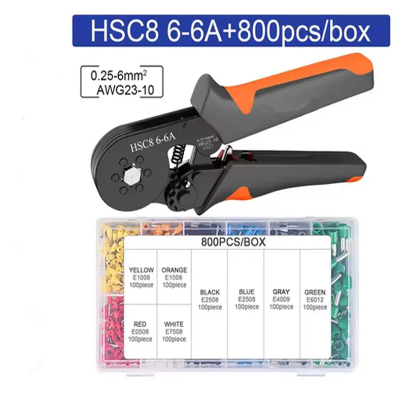 Ratcheting Ferrule Crimper Kit with Wire Ferrules, 23-10 AWG – image 10