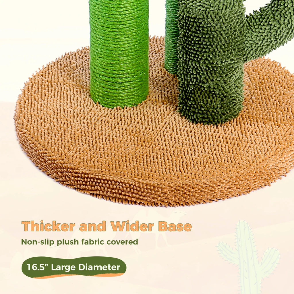 Cactus Cat Scratching Post – 3 Poles with Dangling Ball – image 11